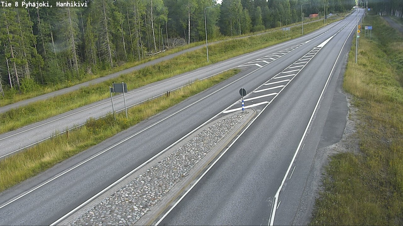 Weather Camera Image Road 8 Pyhäjoki, Hanhikivi, Pyhäjoki, Pohjois-Pohjanmaa