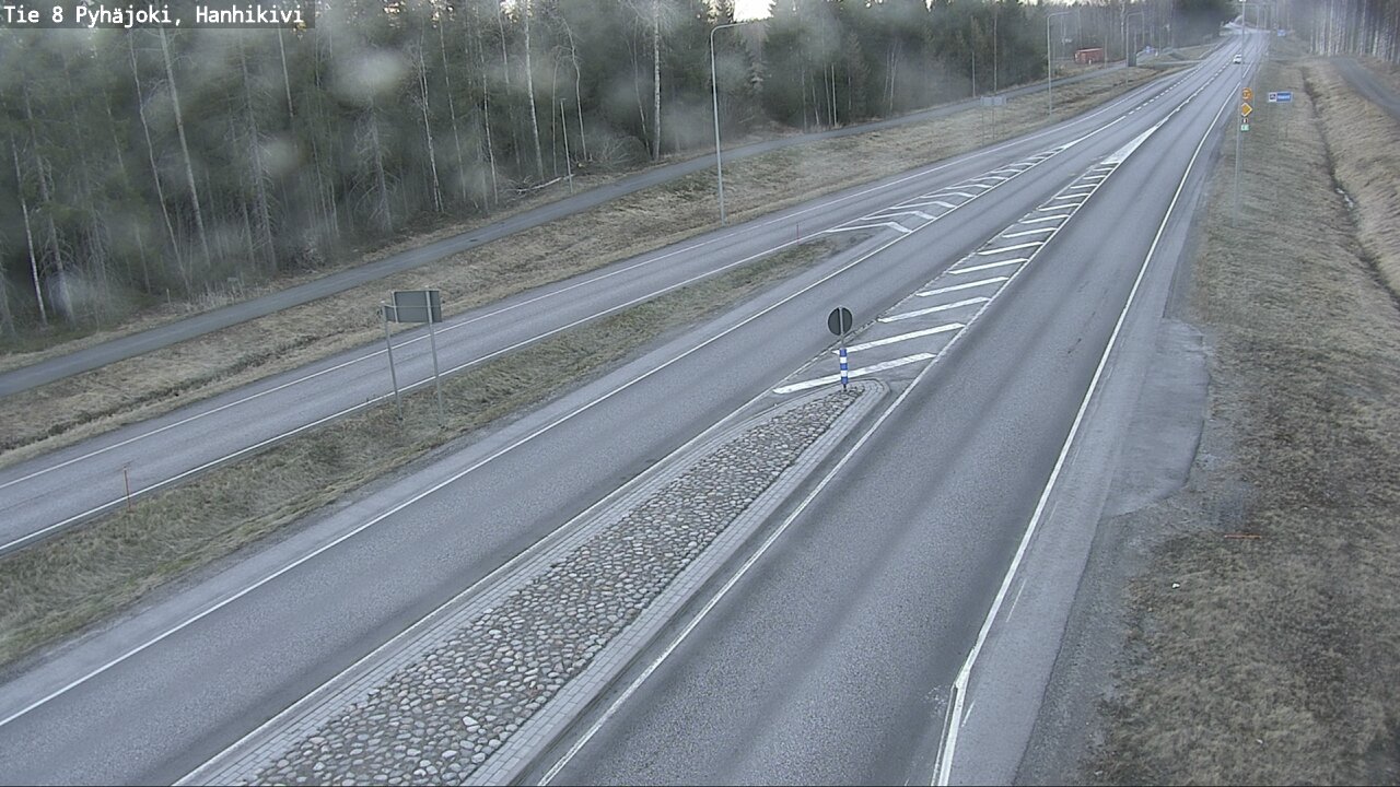 Weather Camera Image Väg 8 Pyhäjoki, Hanhikivi, Pyhäjoki, Pohjois-Pohjanmaa