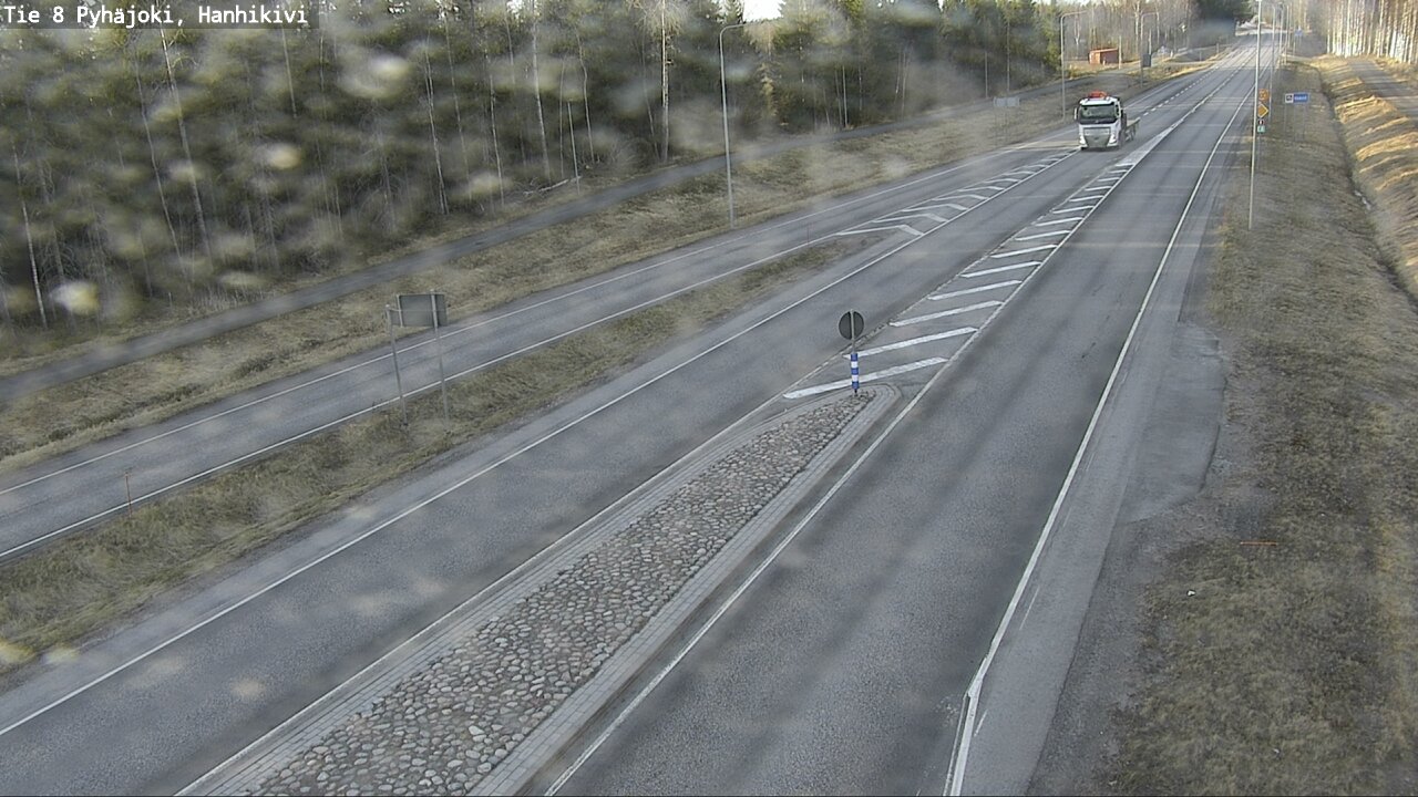 Weather Camera Image Väg 8 Pyhäjoki, Hanhikivi, Pyhäjoki, Pohjois-Pohjanmaa