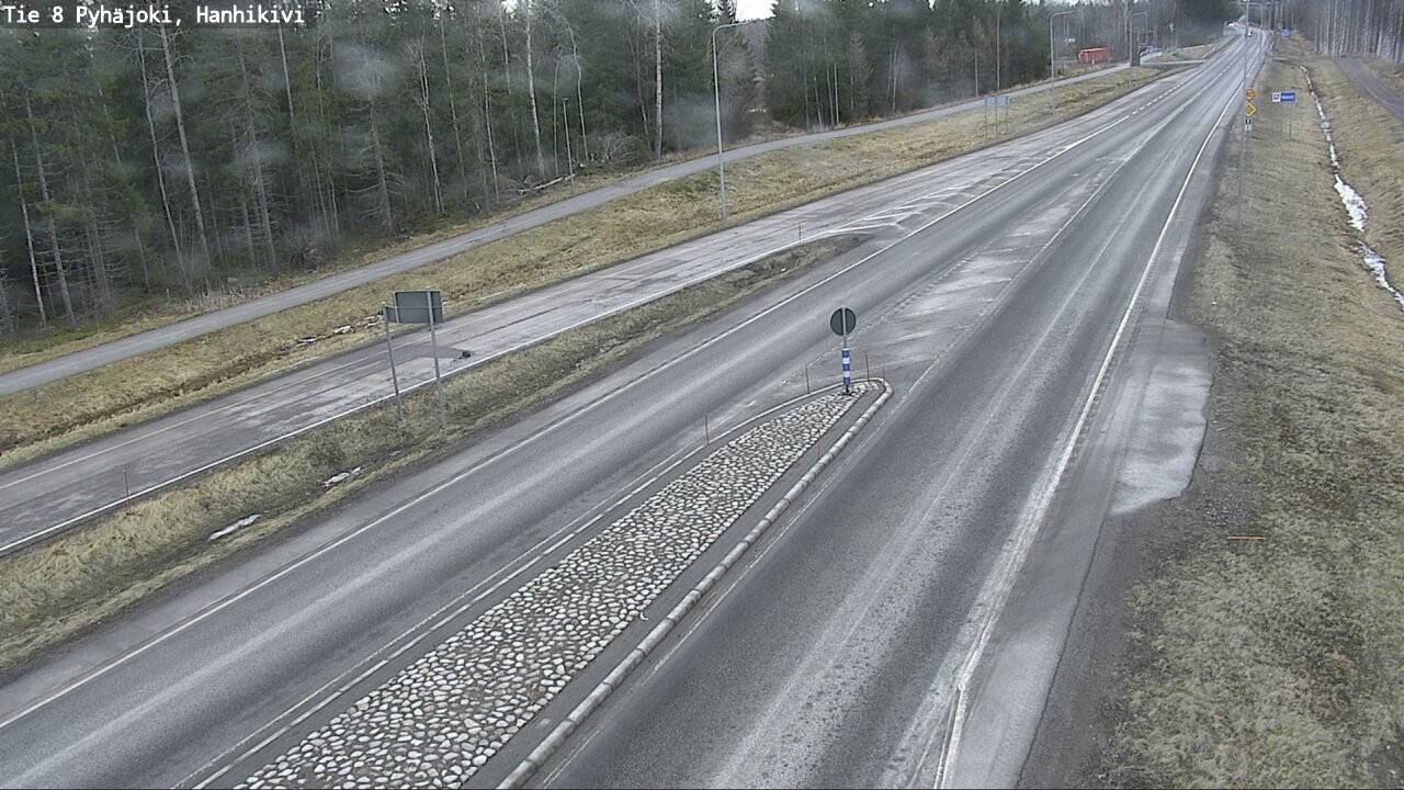 Weather Camera Image Väg 8 Pyhäjoki, Hanhikivi, Pyhäjoki, Pohjois-Pohjanmaa