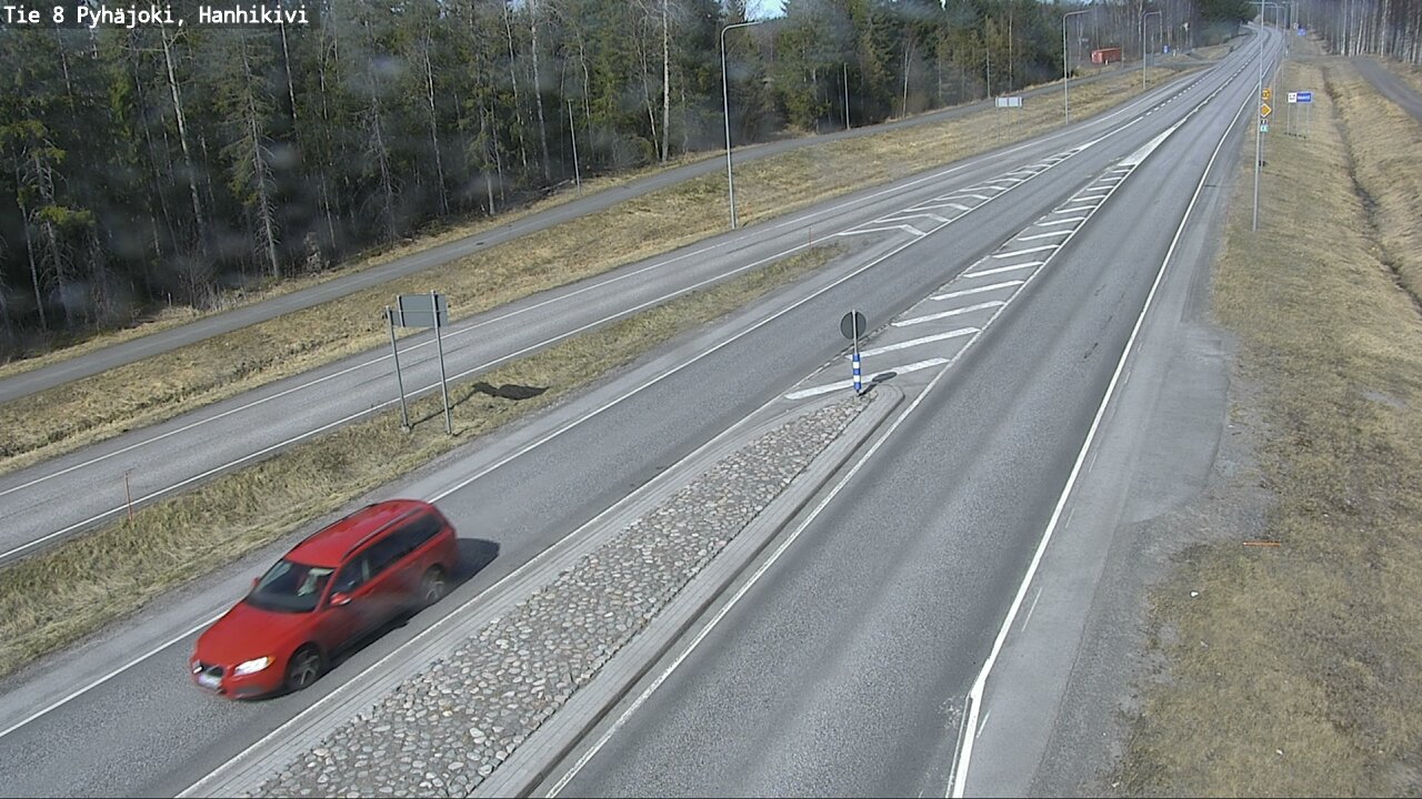 Weather Camera Image Väg 8 Pyhäjoki, Hanhikivi, Pyhäjoki, Pohjois-Pohjanmaa