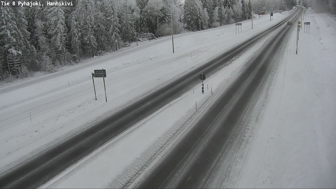Weather Camera Image Road 8 Pyhäjoki, Hanhikivi, Pyhäjoki, Pohjois-Pohjanmaa