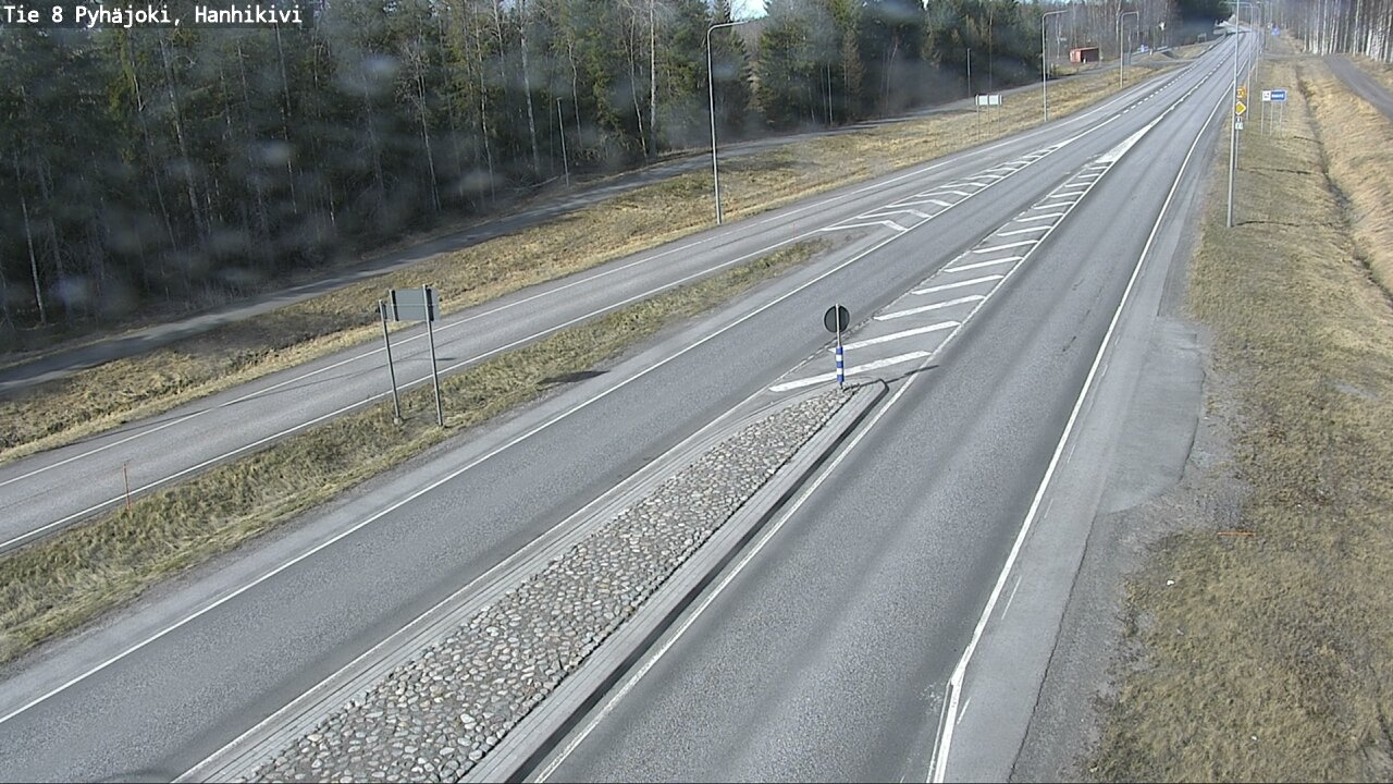 Weather Camera Image Väg 8 Pyhäjoki, Hanhikivi, Pyhäjoki, Pohjois-Pohjanmaa