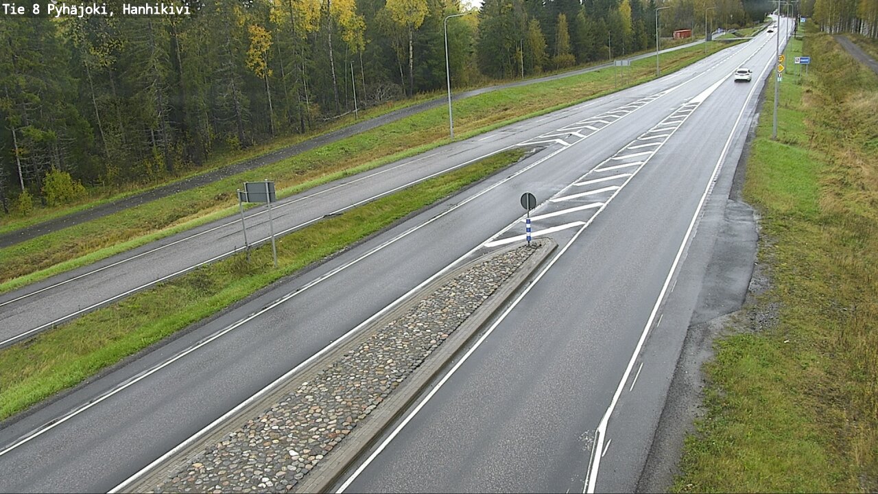 Weather Camera Image Väg 8 Pyhäjoki, Hanhikivi, Pyhäjoki, Pohjois-Pohjanmaa
