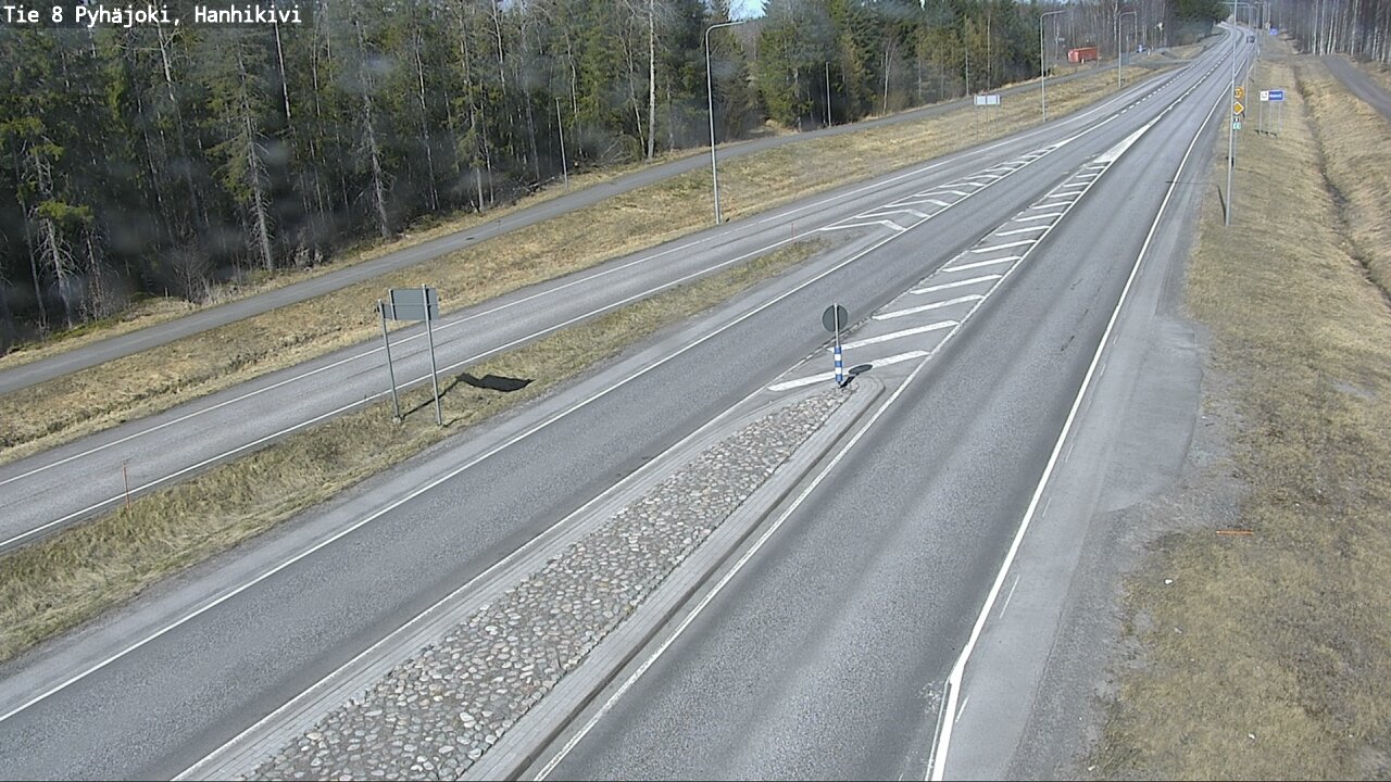Weather Camera Image Väg 8 Pyhäjoki, Hanhikivi, Pyhäjoki, Pohjois-Pohjanmaa
