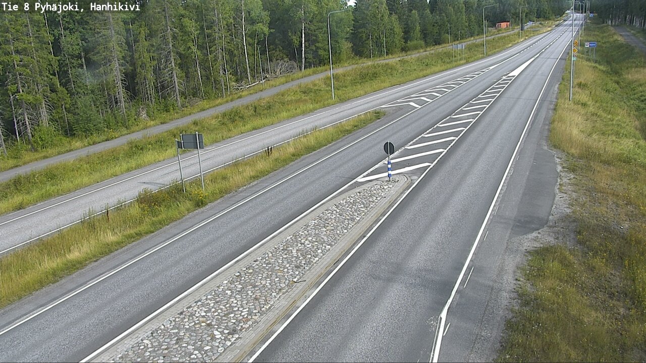 Weather Camera Image Road 8 Pyhäjoki, Hanhikivi, Pyhäjoki, Pohjois-Pohjanmaa