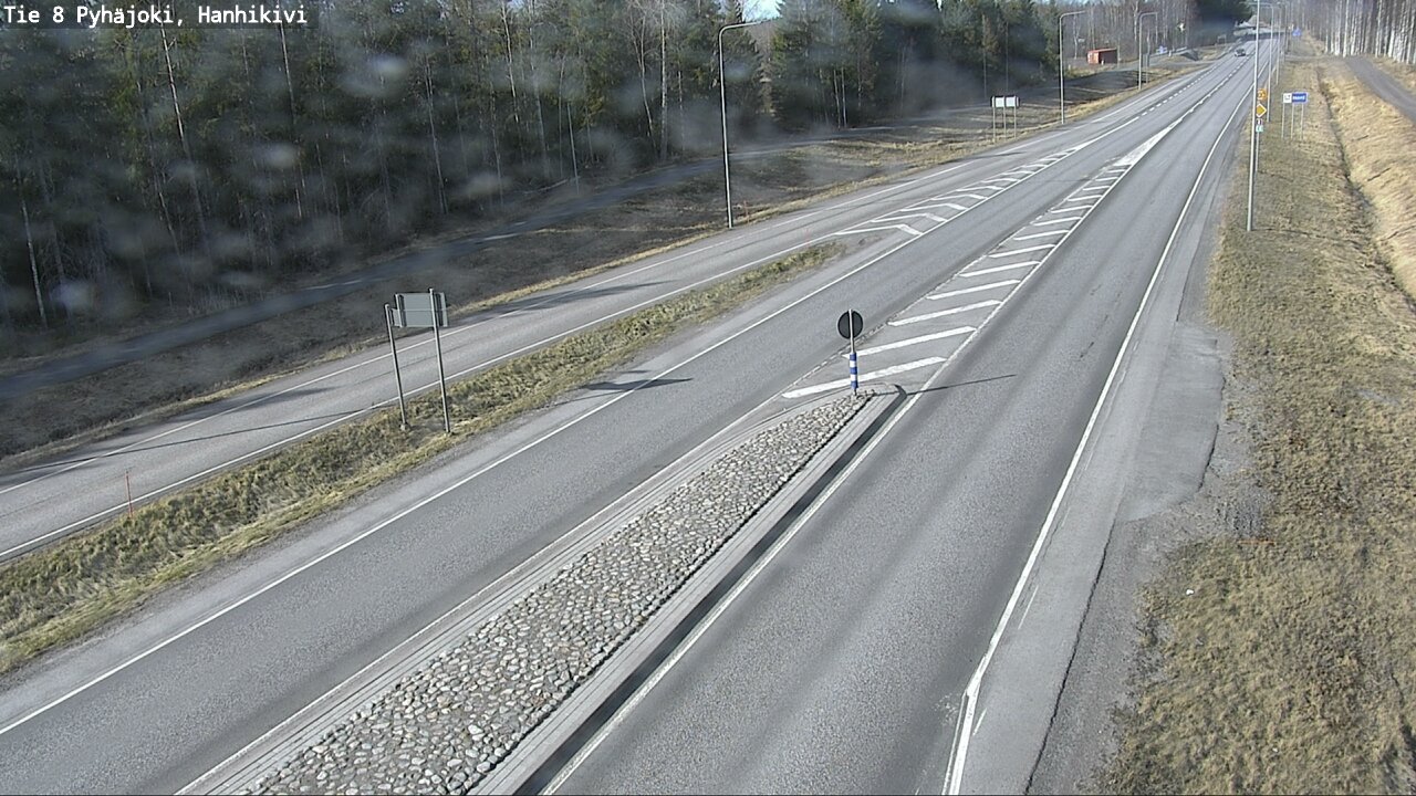 Weather Camera Image Väg 8 Pyhäjoki, Hanhikivi, Pyhäjoki, Pohjois-Pohjanmaa