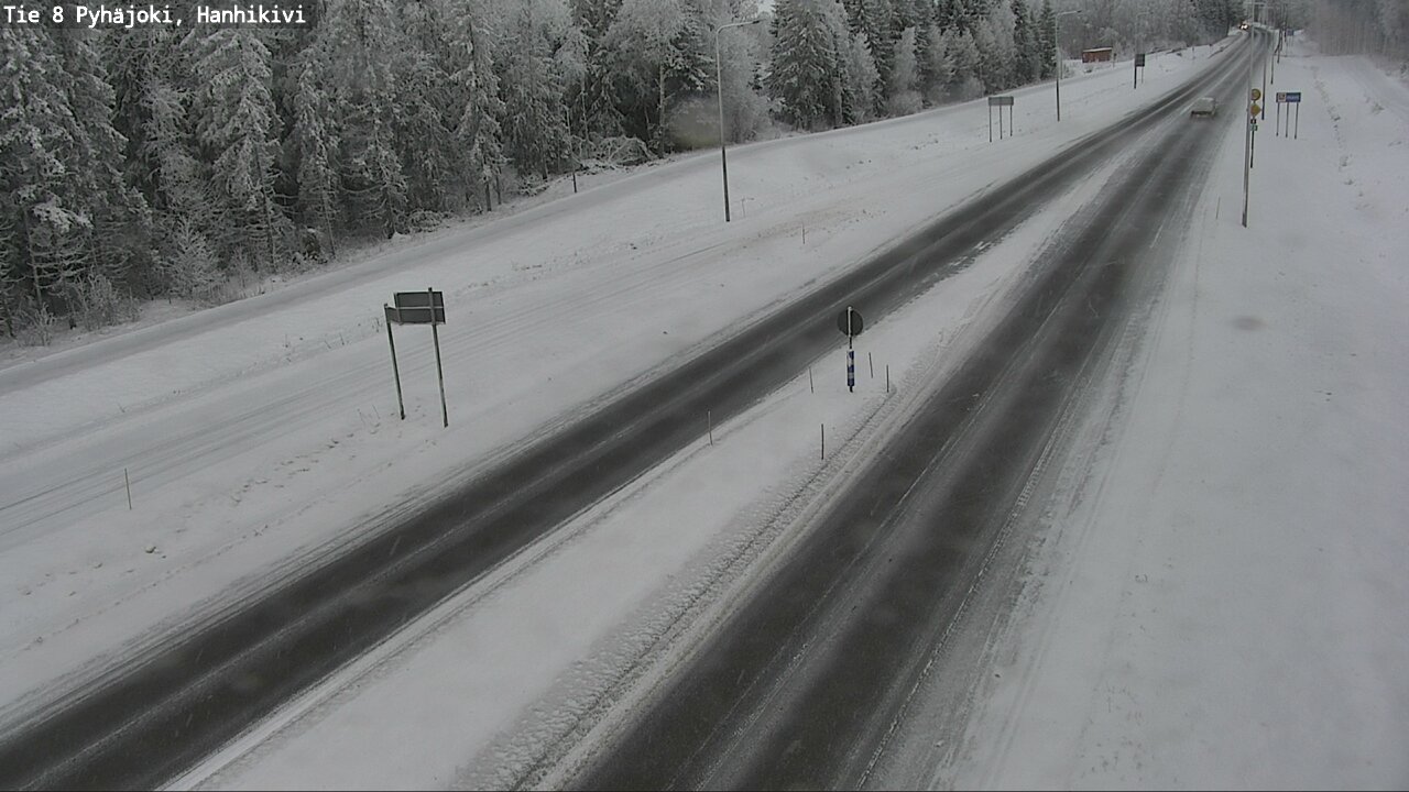 Weather Camera Image Road 8 Pyhäjoki, Hanhikivi, Pyhäjoki, Pohjois-Pohjanmaa