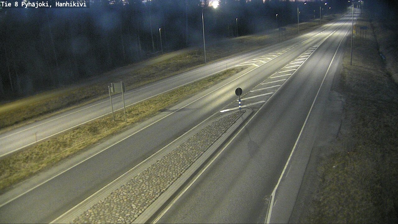 Weather Camera Image Väg 8 Pyhäjoki, Hanhikivi, Pyhäjoki, Pohjois-Pohjanmaa
