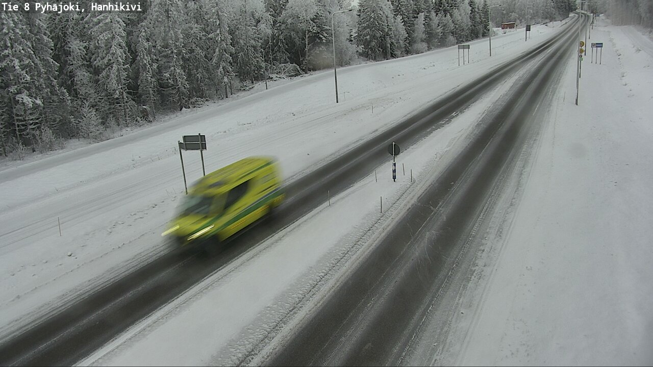 Weather Camera Image Road 8 Pyhäjoki, Hanhikivi, Pyhäjoki, Pohjois-Pohjanmaa