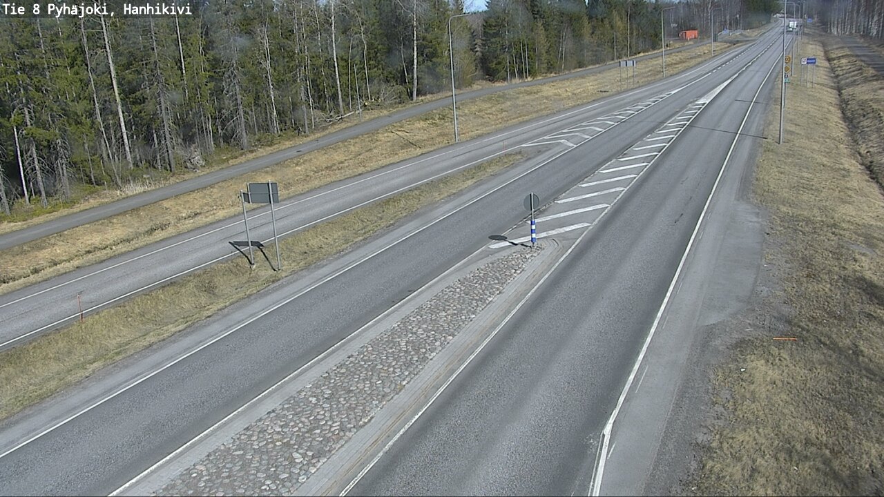 Weather Camera Image Väg 8 Pyhäjoki, Hanhikivi, Pyhäjoki, Pohjois-Pohjanmaa
