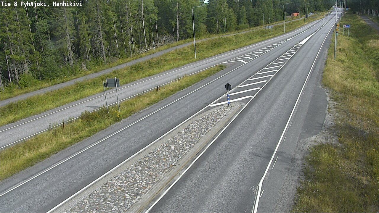 Weather Camera Image Road 8 Pyhäjoki, Hanhikivi, Pyhäjoki, Pohjois-Pohjanmaa