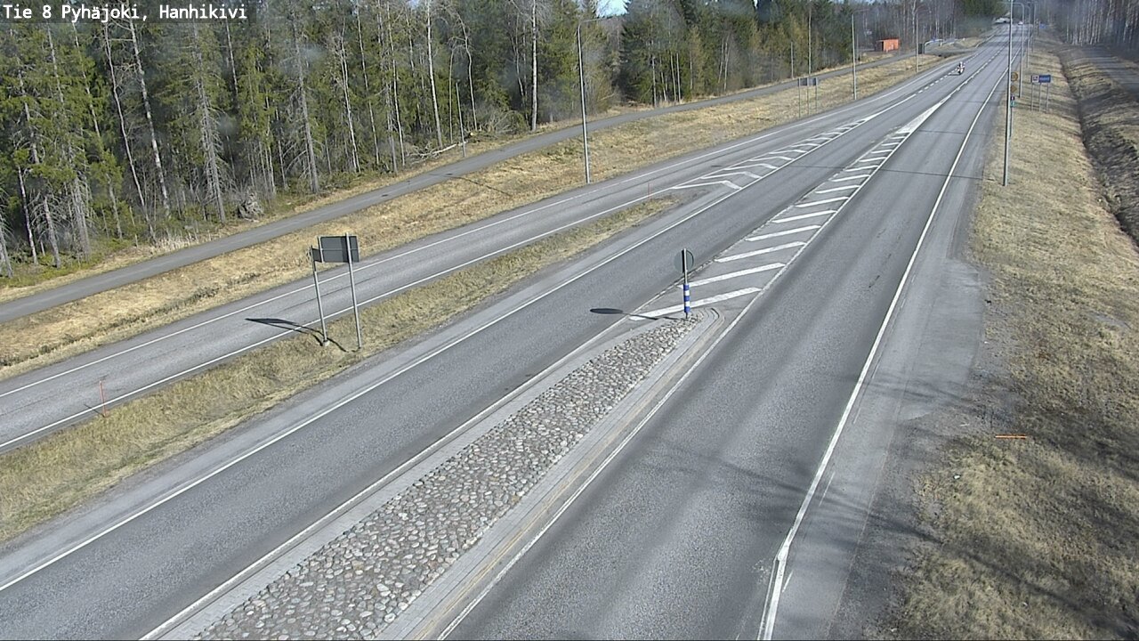 Weather Camera Image Väg 8 Pyhäjoki, Hanhikivi, Pyhäjoki, Pohjois-Pohjanmaa