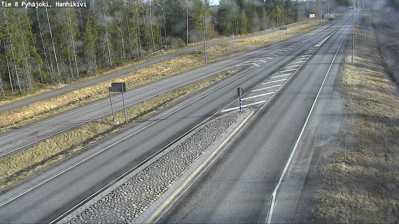 Weather Camera Image Väg 8 Pyhäjoki, Hanhikivi, Pyhäjoki, Pohjois-Pohjanmaa