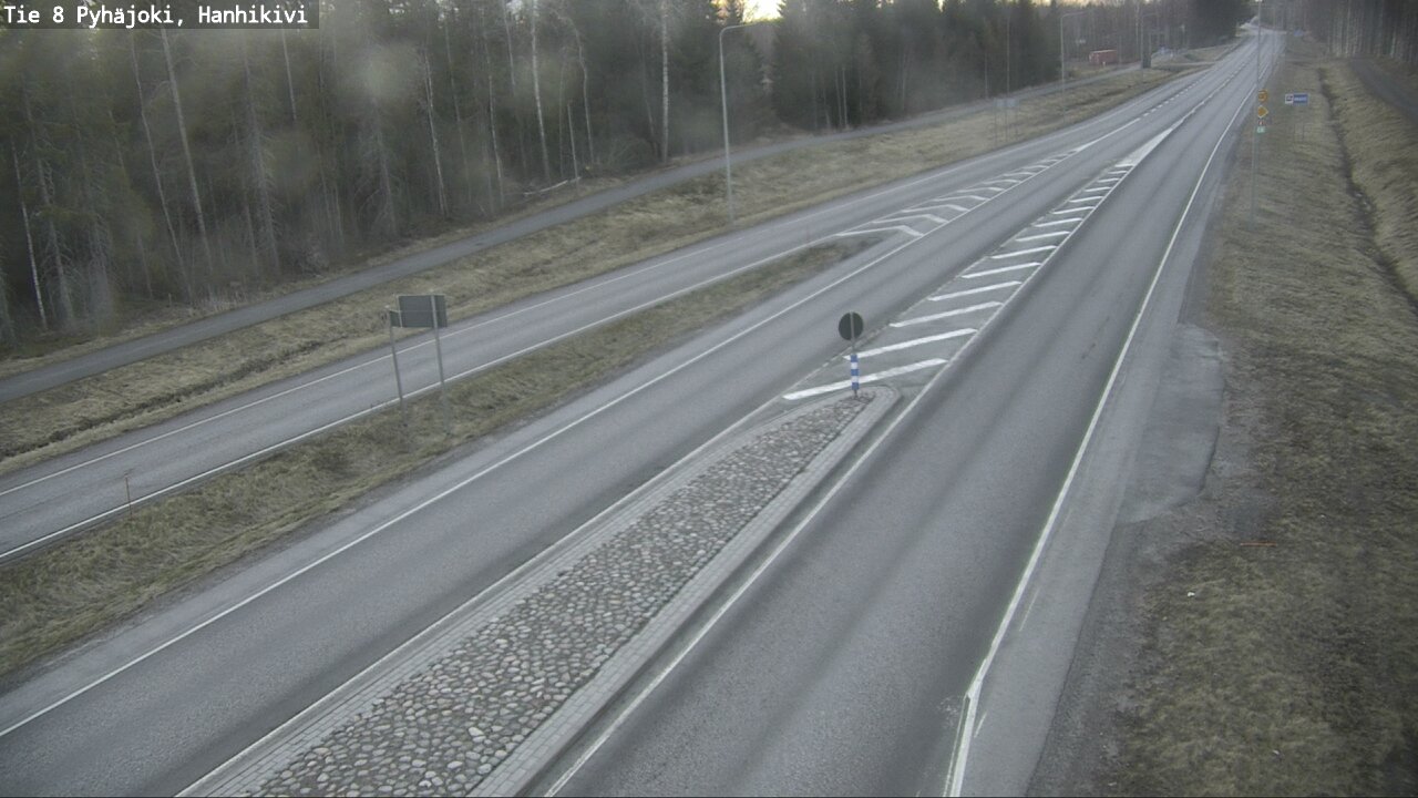 Weather Camera Image Väg 8 Pyhäjoki, Hanhikivi, Pyhäjoki, Pohjois-Pohjanmaa