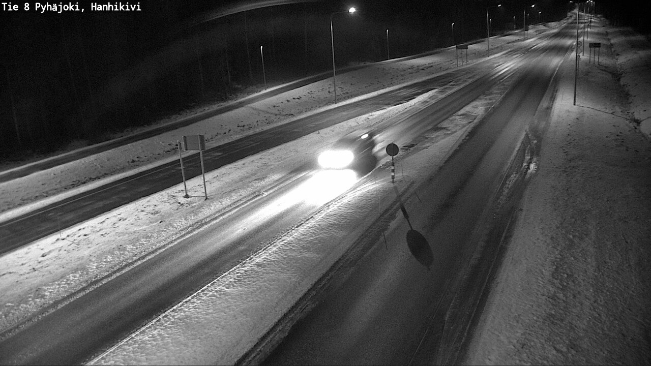 Weather Camera Image Väg 8 Pyhäjoki, Hanhikivi, Pyhäjoki, Pohjois-Pohjanmaa