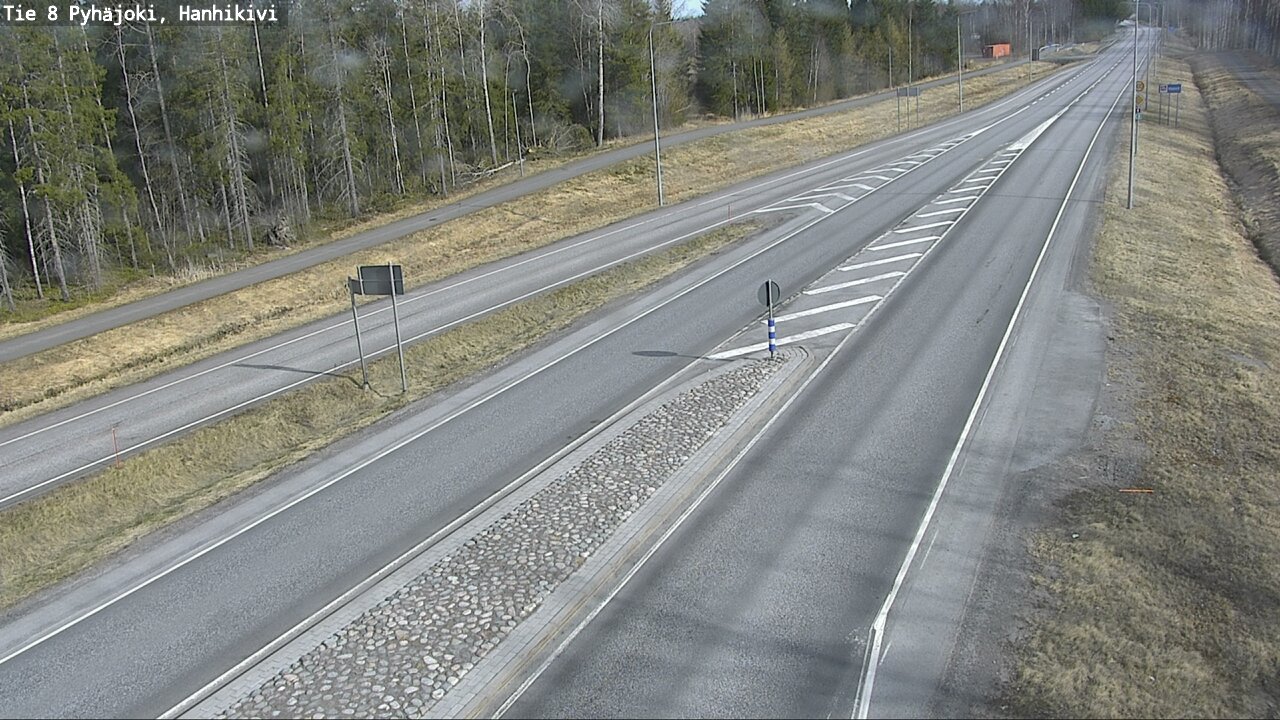 Weather Camera Image Väg 8 Pyhäjoki, Hanhikivi, Pyhäjoki, Pohjois-Pohjanmaa