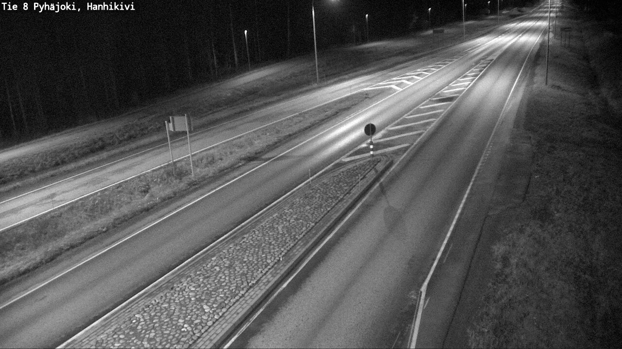 Weather Camera Image Väg 8 Pyhäjoki, Hanhikivi, Pyhäjoki, Pohjois-Pohjanmaa