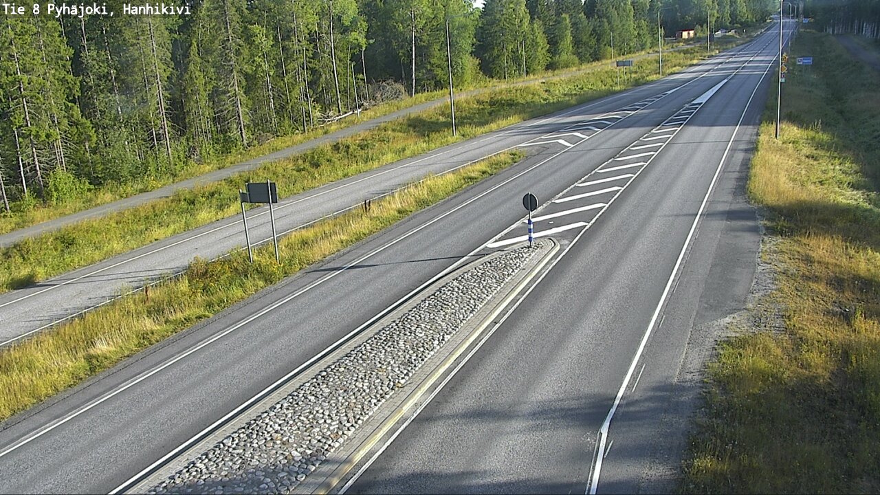 Weather Camera Image Road 8 Pyhäjoki, Hanhikivi, Pyhäjoki, Pohjois-Pohjanmaa