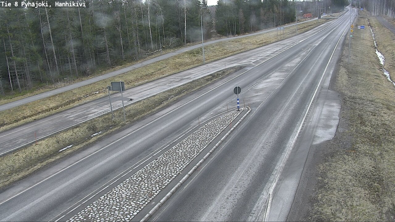 Weather Camera Image Väg 8 Pyhäjoki, Hanhikivi, Pyhäjoki, Pohjois-Pohjanmaa