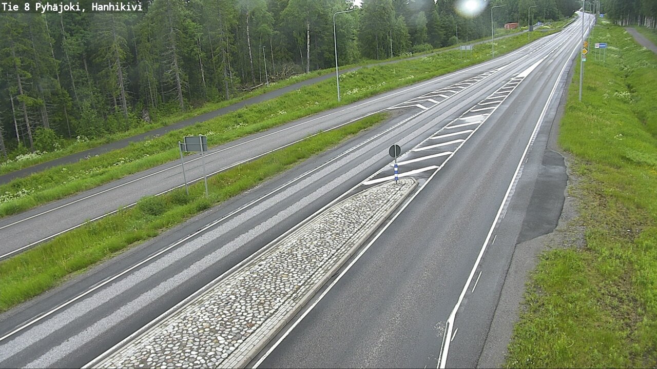 Weather Camera Image Road 8 Pyhäjoki, Hanhikivi, Pyhäjoki, Pohjois-Pohjanmaa
