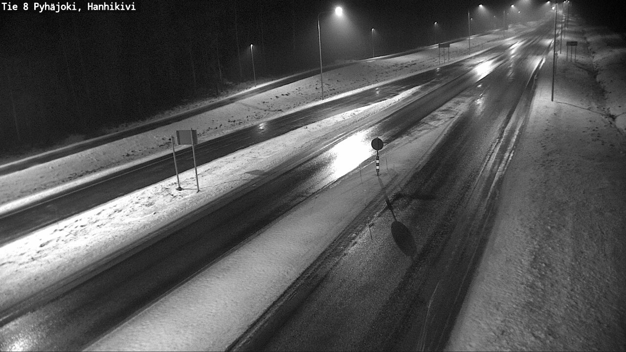 Weather Camera Image Väg 8 Pyhäjoki, Hanhikivi, Pyhäjoki, Pohjois-Pohjanmaa