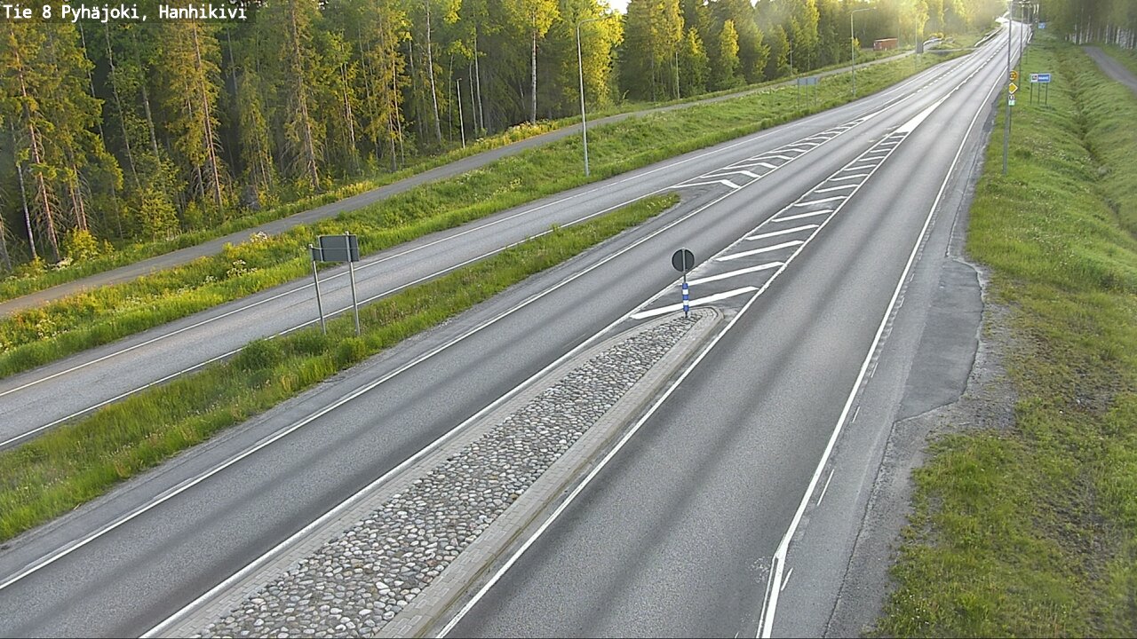 Weather Camera Image Road 8 Pyhäjoki, Hanhikivi, Pyhäjoki, Pohjois-Pohjanmaa