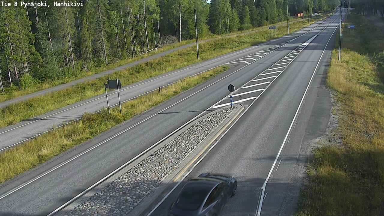 Weather Camera Image Road 8 Pyhäjoki, Hanhikivi, Pyhäjoki, Pohjois-Pohjanmaa