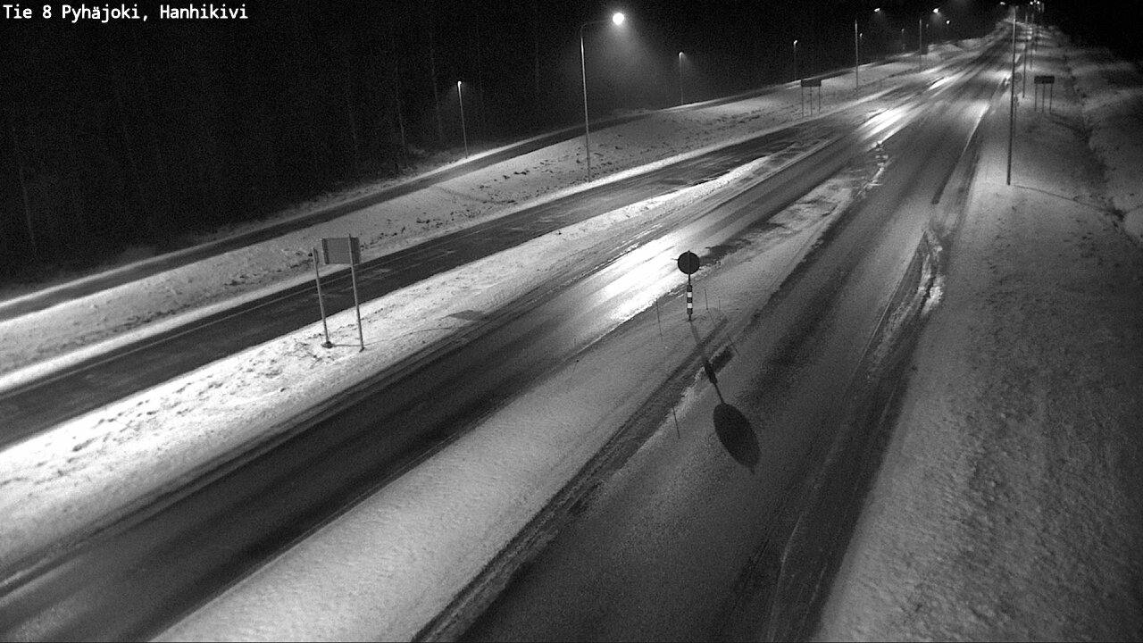 Weather Camera Image Väg 8 Pyhäjoki, Hanhikivi, Pyhäjoki, Pohjois-Pohjanmaa