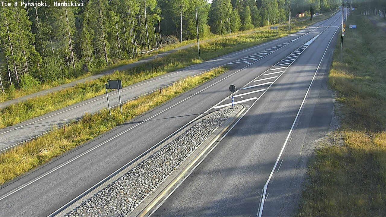 Weather Camera Image Road 8 Pyhäjoki, Hanhikivi, Pyhäjoki, Pohjois-Pohjanmaa