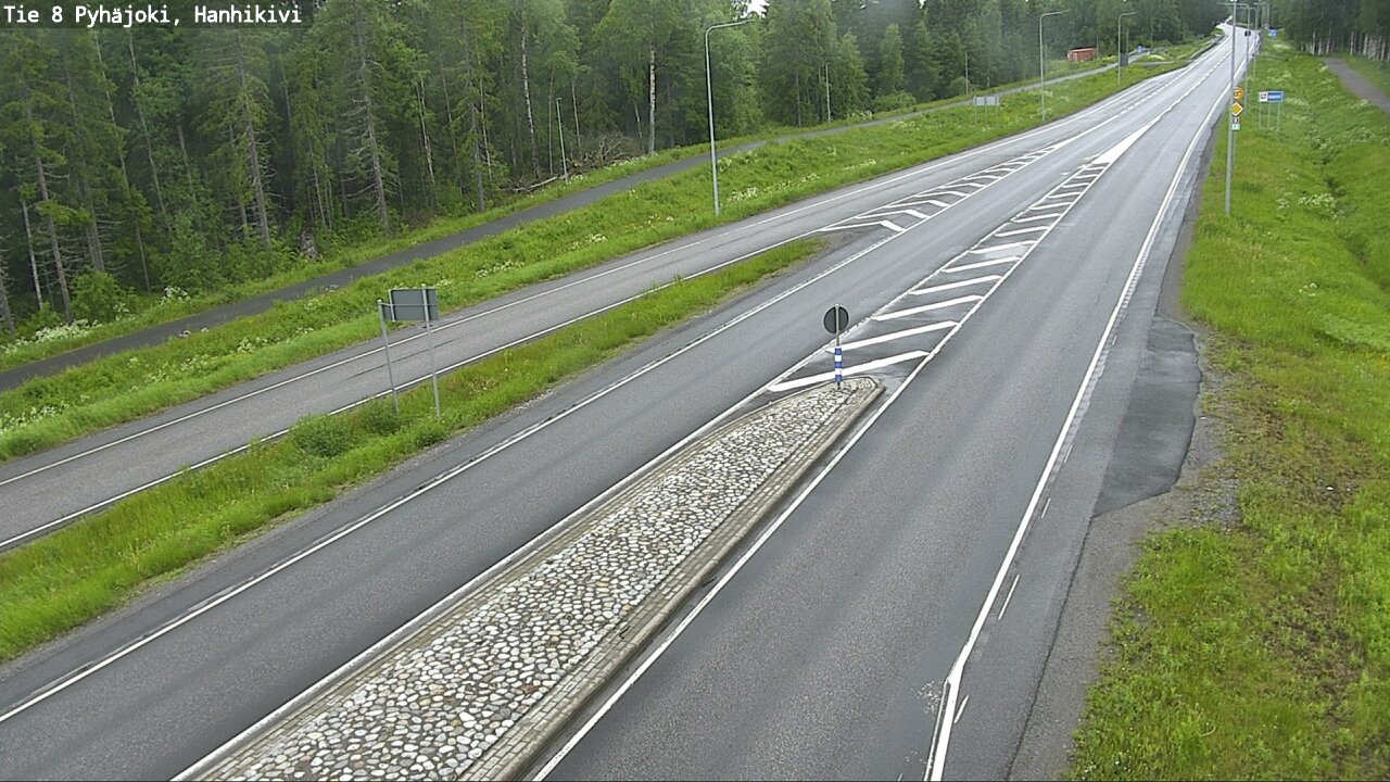 Weather Camera Image Road 8 Pyhäjoki, Hanhikivi, Pyhäjoki, Pohjois-Pohjanmaa