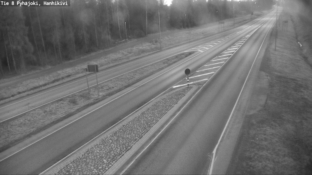 Weather Camera Image Väg 8 Pyhäjoki, Hanhikivi, Pyhäjoki, Pohjois-Pohjanmaa