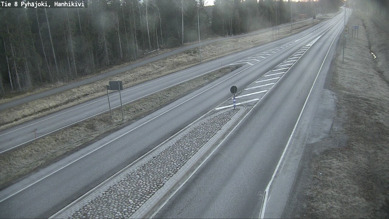 Weather Camera Image Väg 8 Pyhäjoki, Hanhikivi, Pyhäjoki, Pohjois-Pohjanmaa