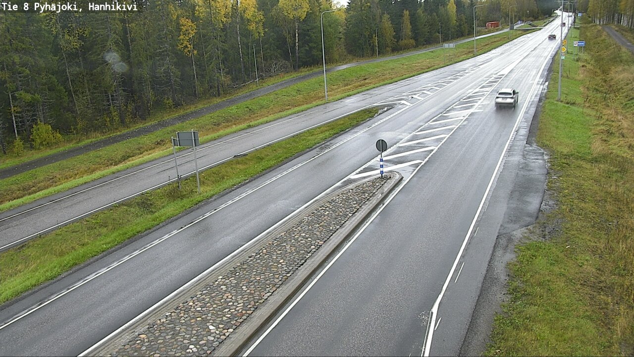 Weather Camera Image Väg 8 Pyhäjoki, Hanhikivi, Pyhäjoki, Pohjois-Pohjanmaa