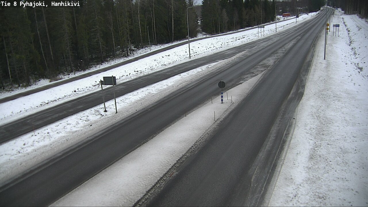 Weather Camera Image Väg 8 Pyhäjoki, Hanhikivi, Pyhäjoki, Pohjois-Pohjanmaa