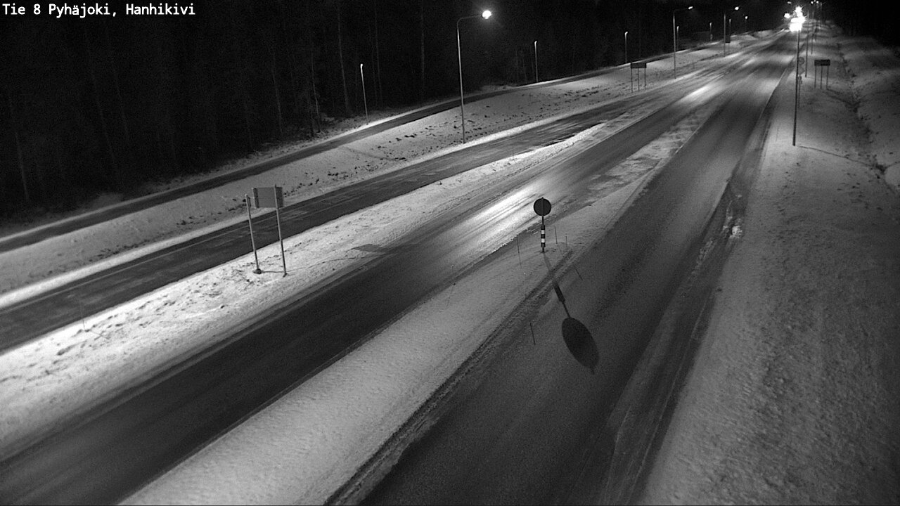 Weather Camera Image Väg 8 Pyhäjoki, Hanhikivi, Pyhäjoki, Pohjois-Pohjanmaa