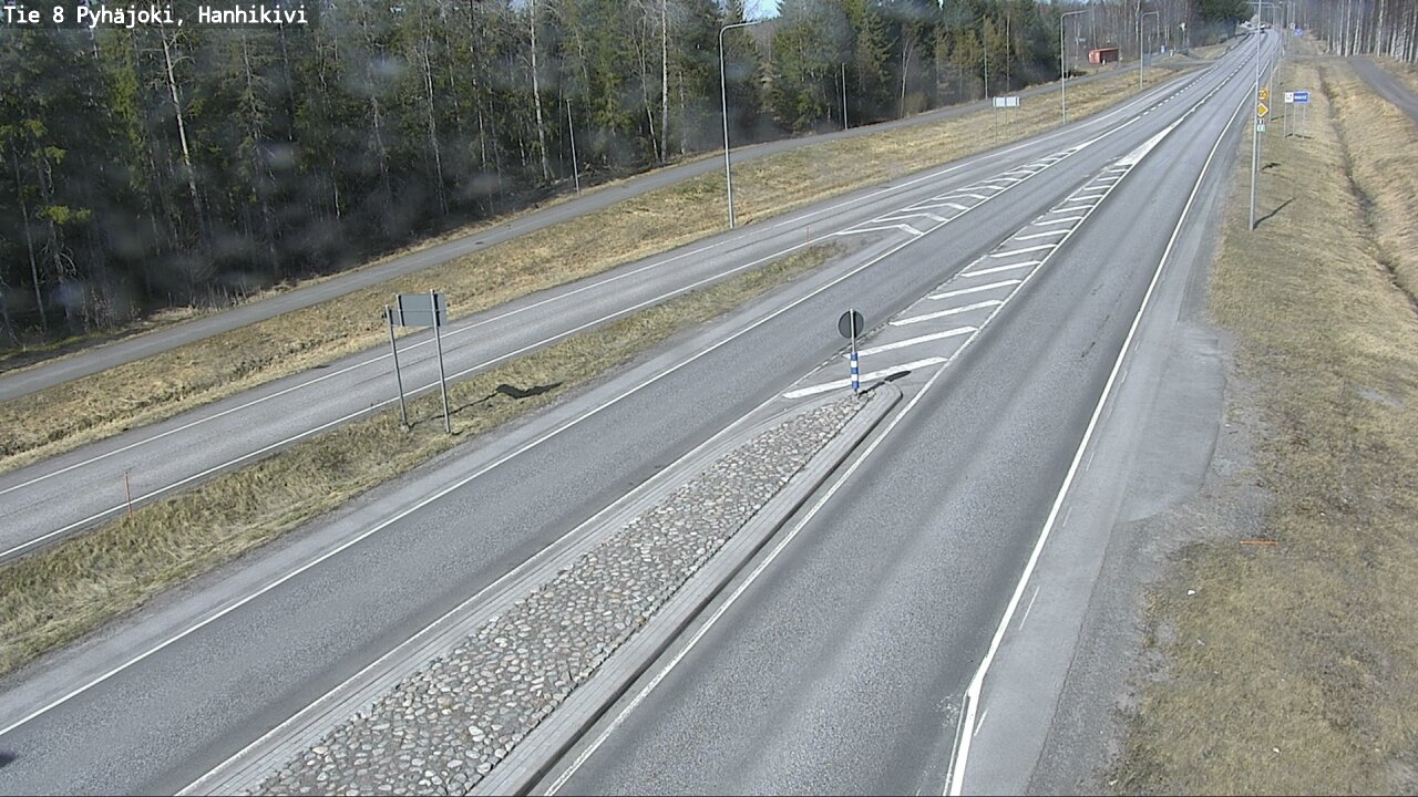 Weather Camera Image Väg 8 Pyhäjoki, Hanhikivi, Pyhäjoki, Pohjois-Pohjanmaa