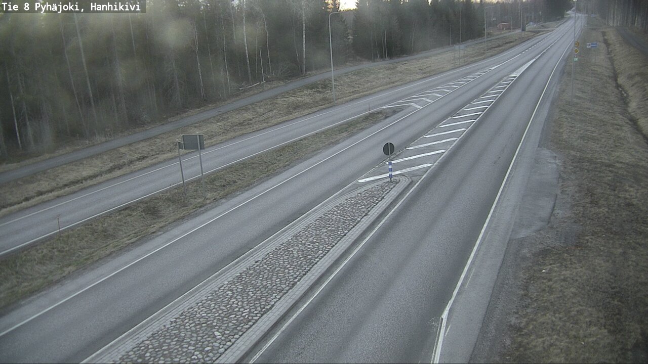 Weather Camera Image Väg 8 Pyhäjoki, Hanhikivi, Pyhäjoki, Pohjois-Pohjanmaa