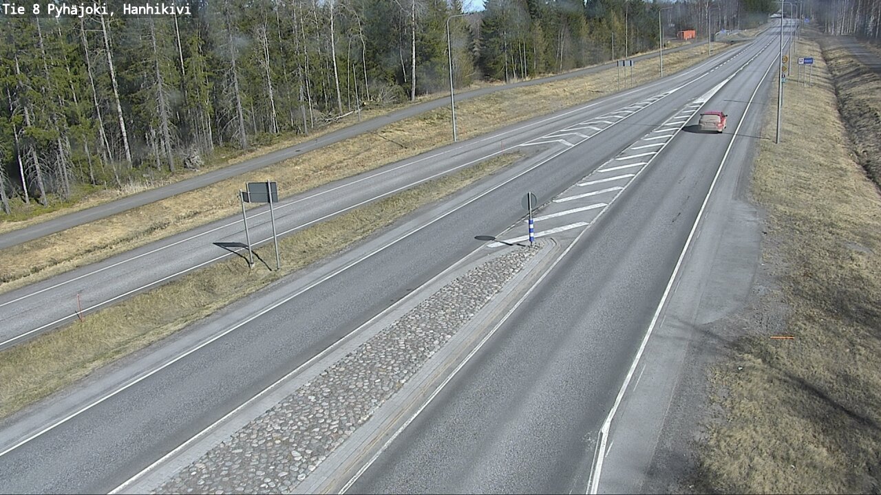 Weather Camera Image Väg 8 Pyhäjoki, Hanhikivi, Pyhäjoki, Pohjois-Pohjanmaa