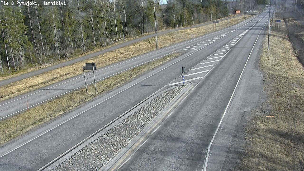 Weather Camera Image Väg 8 Pyhäjoki, Hanhikivi, Pyhäjoki, Pohjois-Pohjanmaa