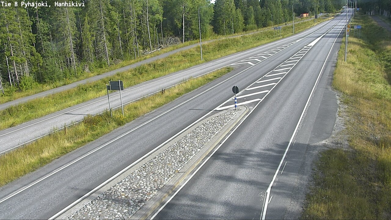 Weather Camera Image Road 8 Pyhäjoki, Hanhikivi, Pyhäjoki, Pohjois-Pohjanmaa