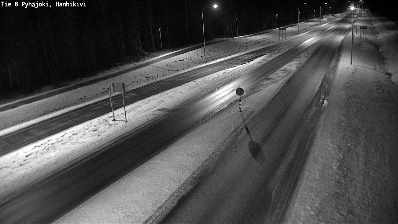 Weather Camera Image Väg 8 Pyhäjoki, Hanhikivi, Pyhäjoki, Pohjois-Pohjanmaa