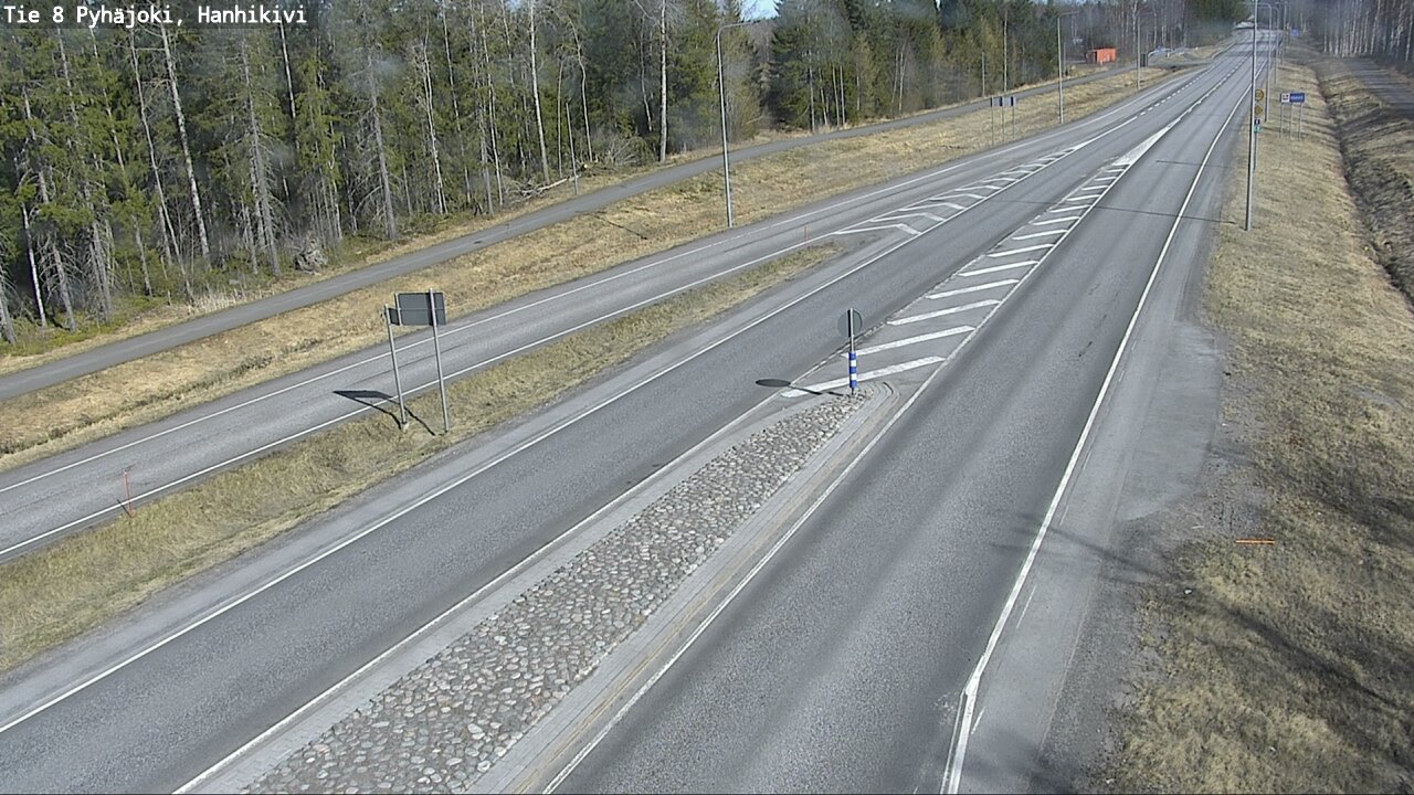 Weather Camera Image Väg 8 Pyhäjoki, Hanhikivi, Pyhäjoki, Pohjois-Pohjanmaa