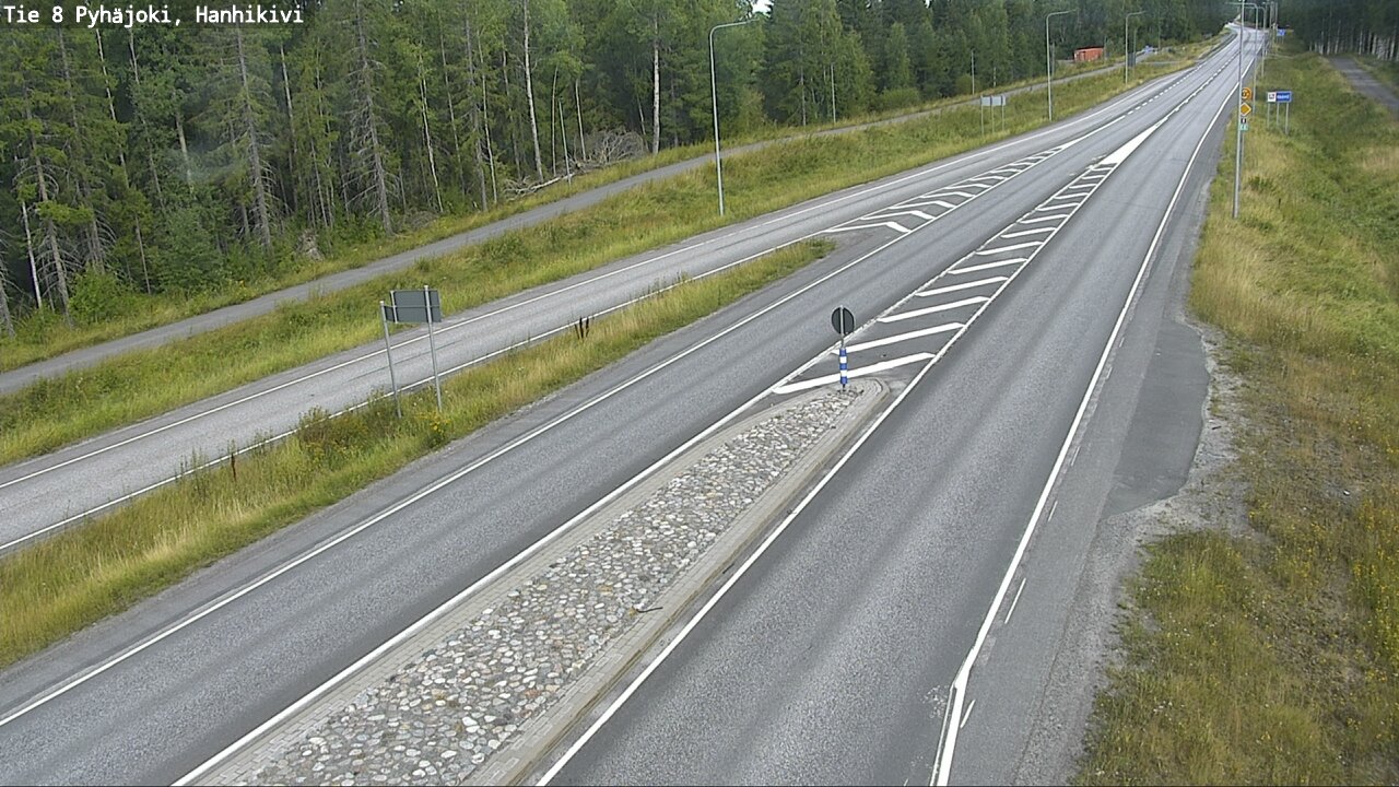 Weather Camera Image Road 8 Pyhäjoki, Hanhikivi, Pyhäjoki, Pohjois-Pohjanmaa