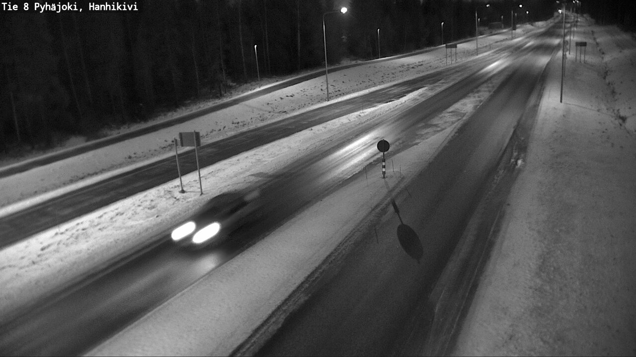 Weather Camera Image Väg 8 Pyhäjoki, Hanhikivi, Pyhäjoki, Pohjois-Pohjanmaa