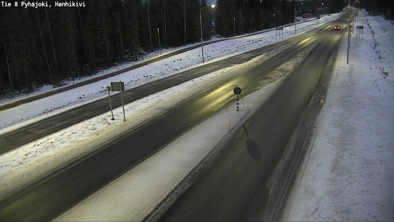 Weather Camera Image Väg 8 Pyhäjoki, Hanhikivi, Pyhäjoki, Pohjois-Pohjanmaa