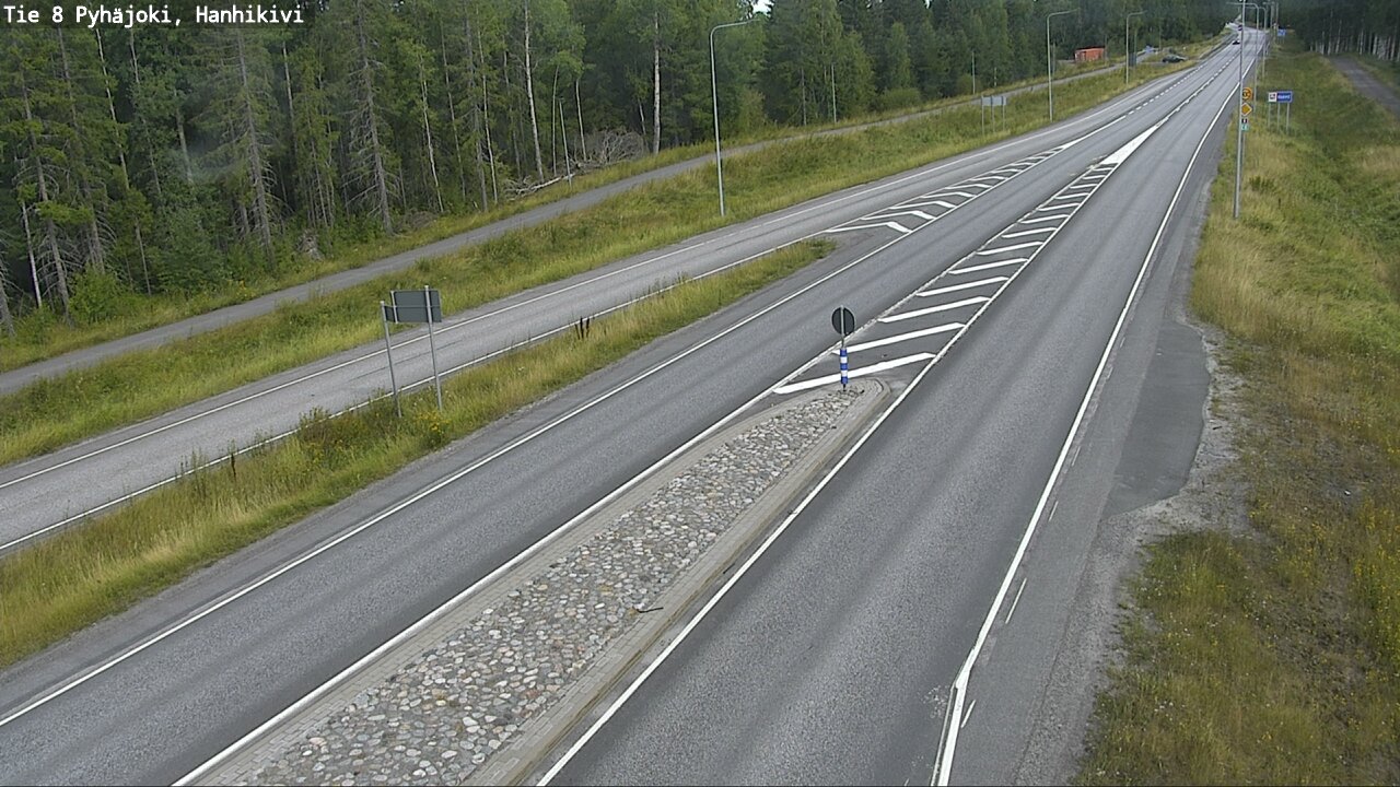 Weather Camera Image Road 8 Pyhäjoki, Hanhikivi, Pyhäjoki, Pohjois-Pohjanmaa