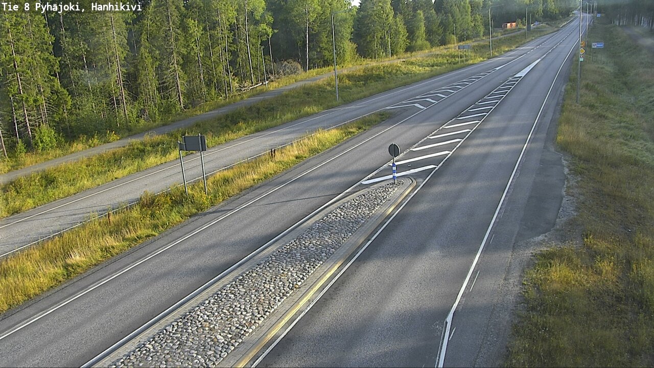 Weather Camera Image Road 8 Pyhäjoki, Hanhikivi, Pyhäjoki, Pohjois-Pohjanmaa