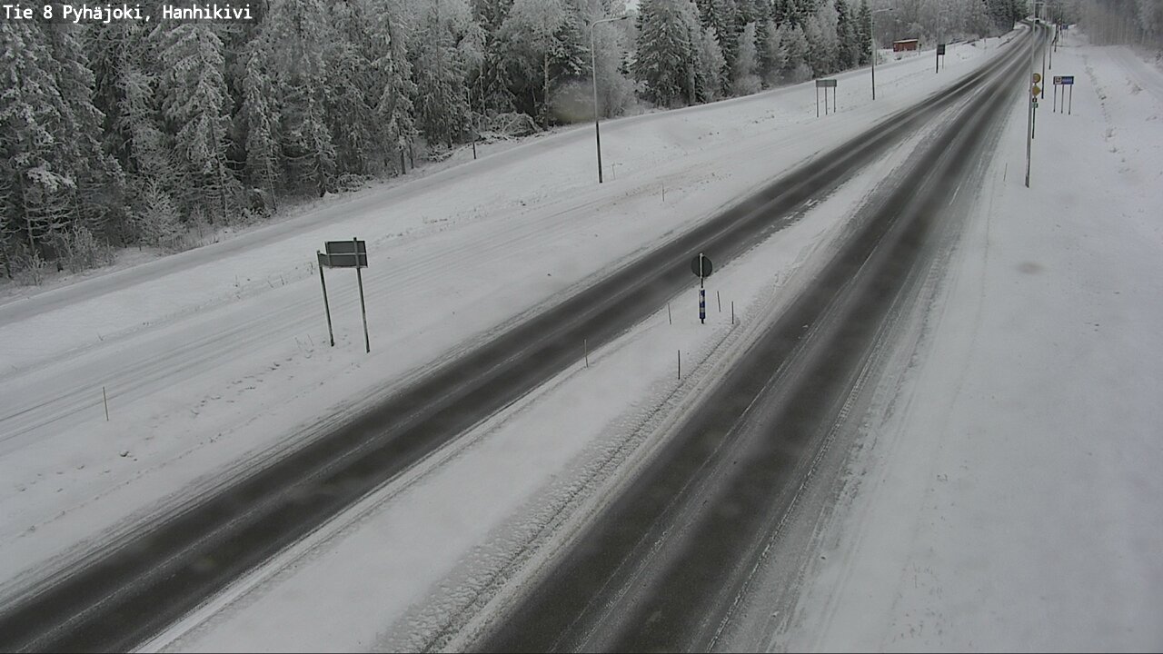 Weather Camera Image Road 8 Pyhäjoki, Hanhikivi, Pyhäjoki, Pohjois-Pohjanmaa