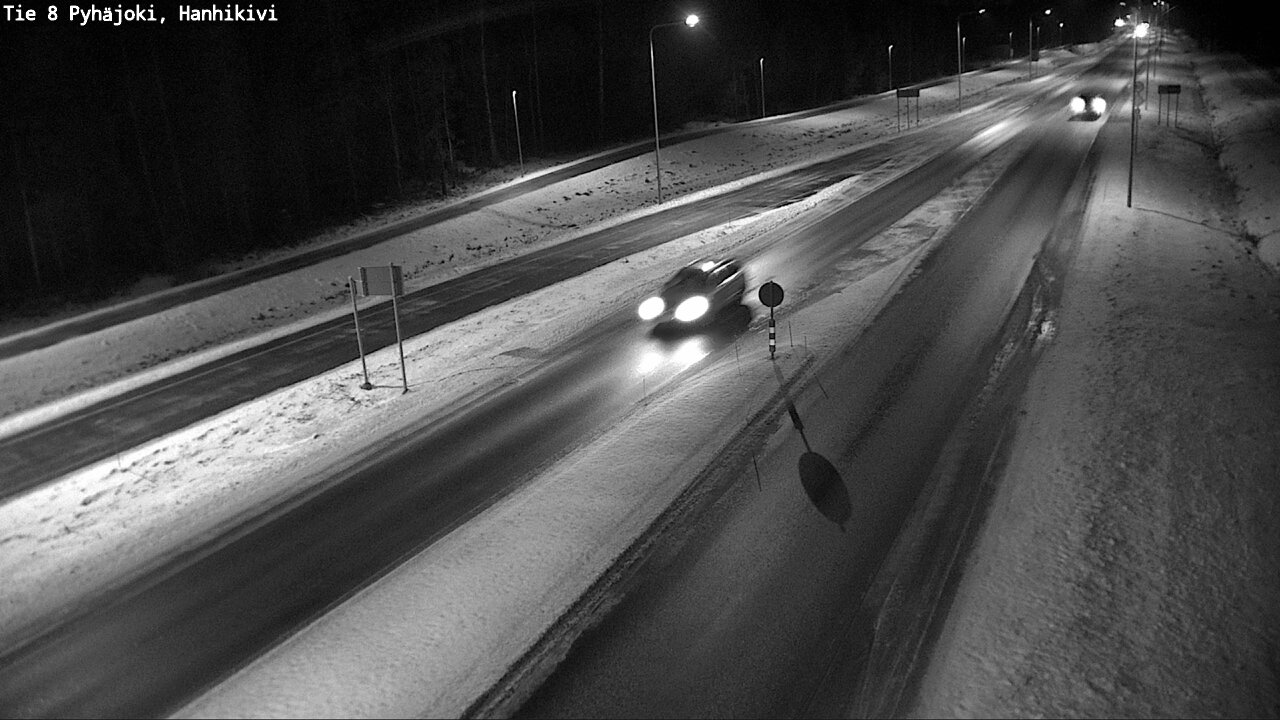 Weather Camera Image Väg 8 Pyhäjoki, Hanhikivi, Pyhäjoki, Pohjois-Pohjanmaa